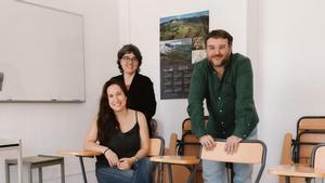 Errukine Olaziregi, M. Llüisa Serra y Diego Bernal, en la EOI Jesús Maestro de Madrid.