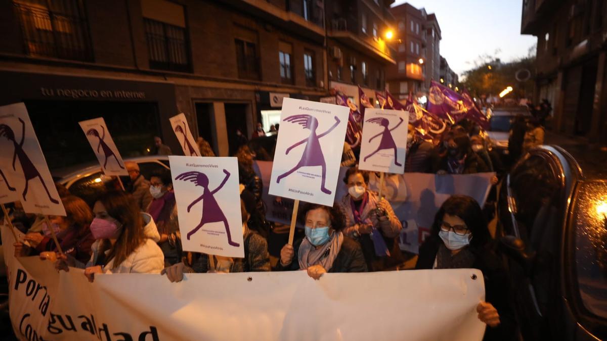 La manifestación de esta tarde por las calles de Elche