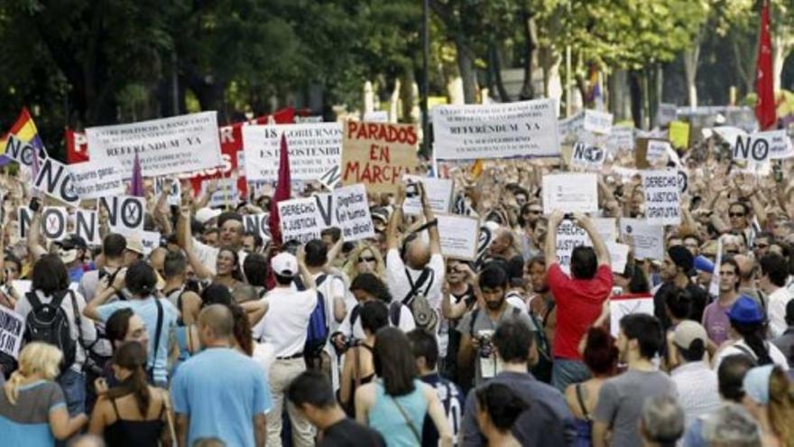 Los parados toman las calles de Madrid para exigir soluciones al Gobierno