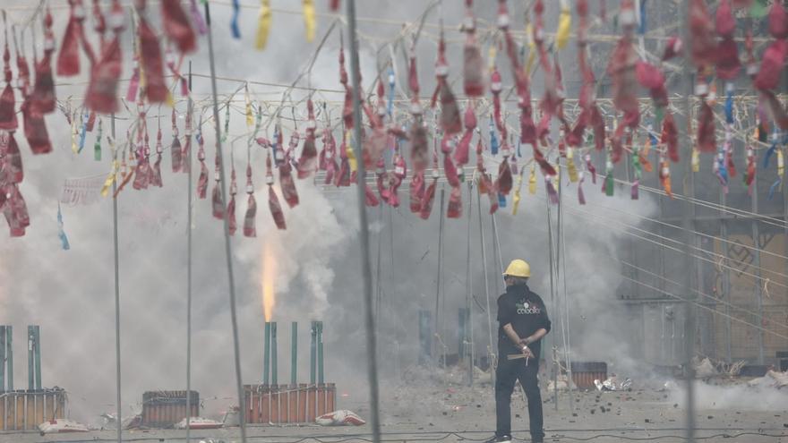 Revive la mascletà del 19 de marzo: así ha sido el disparo