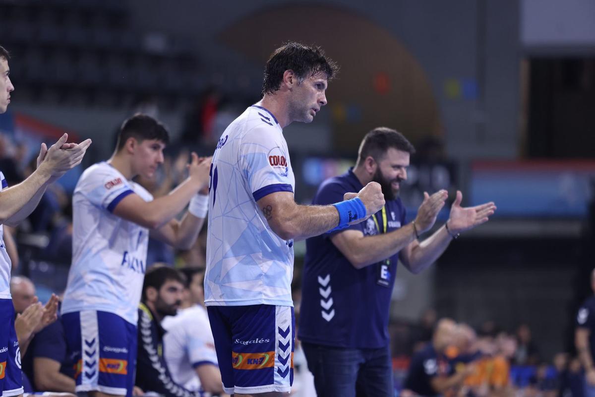 Los jugadores del Granollers celebran la victoria