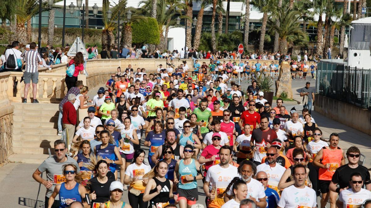 File photo of the Ibiza Marathon in Santa Eulària.