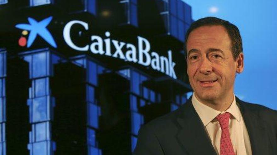 Gonzalo Gortázar, ahir, durant la presentació de resultats de CaixaBank