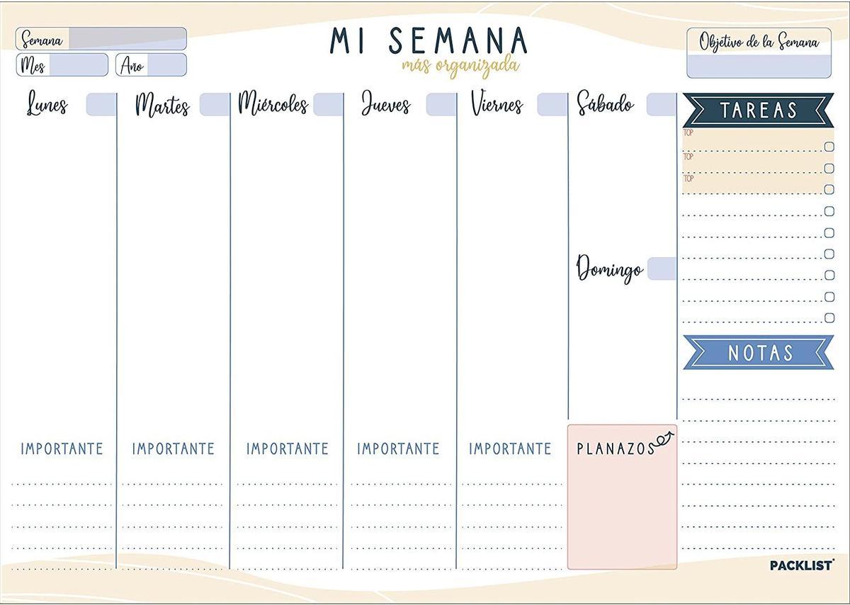 Planificador semanal