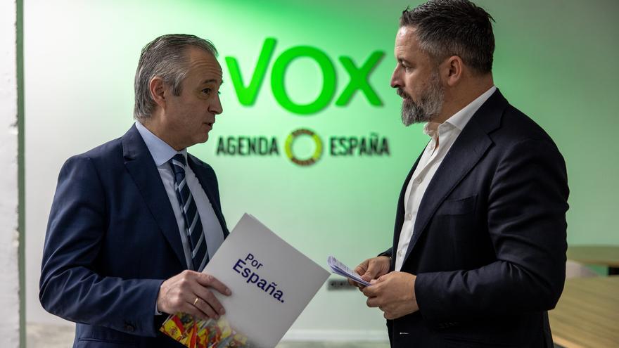 Santiago Abascal, líder de Vox, en una imatge recent del partit
