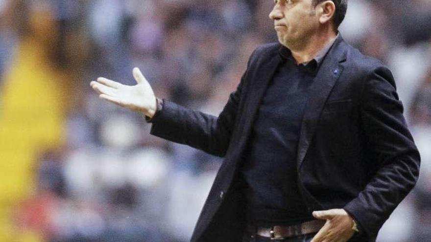 Eusebio Sacristán, en Riazor.