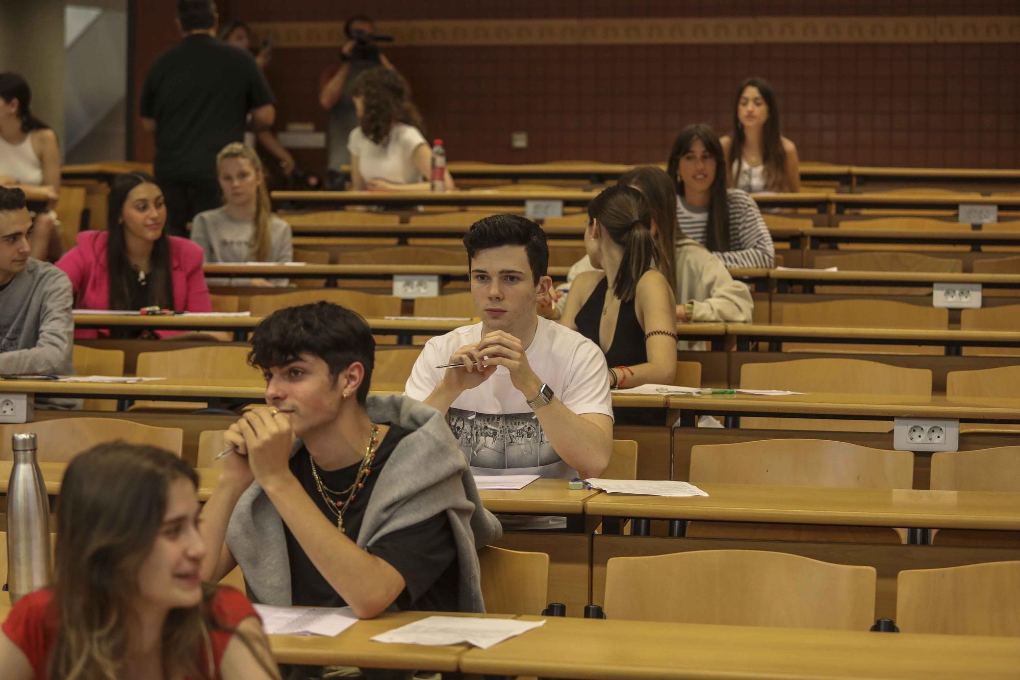 Nervios y repasos de ultima hora en la Selectividad en la UMH de Elche