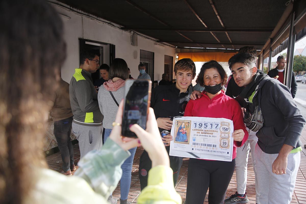 La alegría del tercer premio de Fernán Núñez