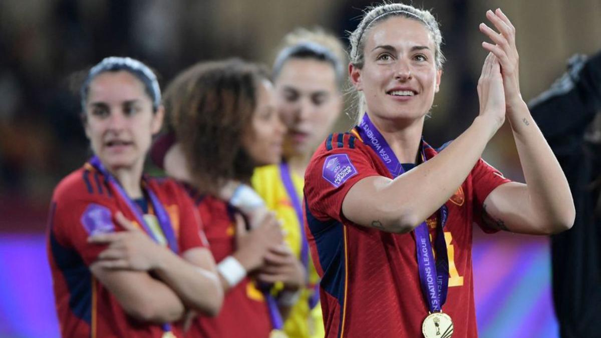 Alexia, durante la celebración de la Nations League en La Cartuja.