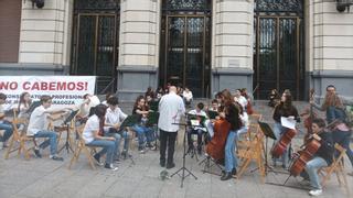 Nueva protesta del Conservatorio Profesional de Música de Zaragoza