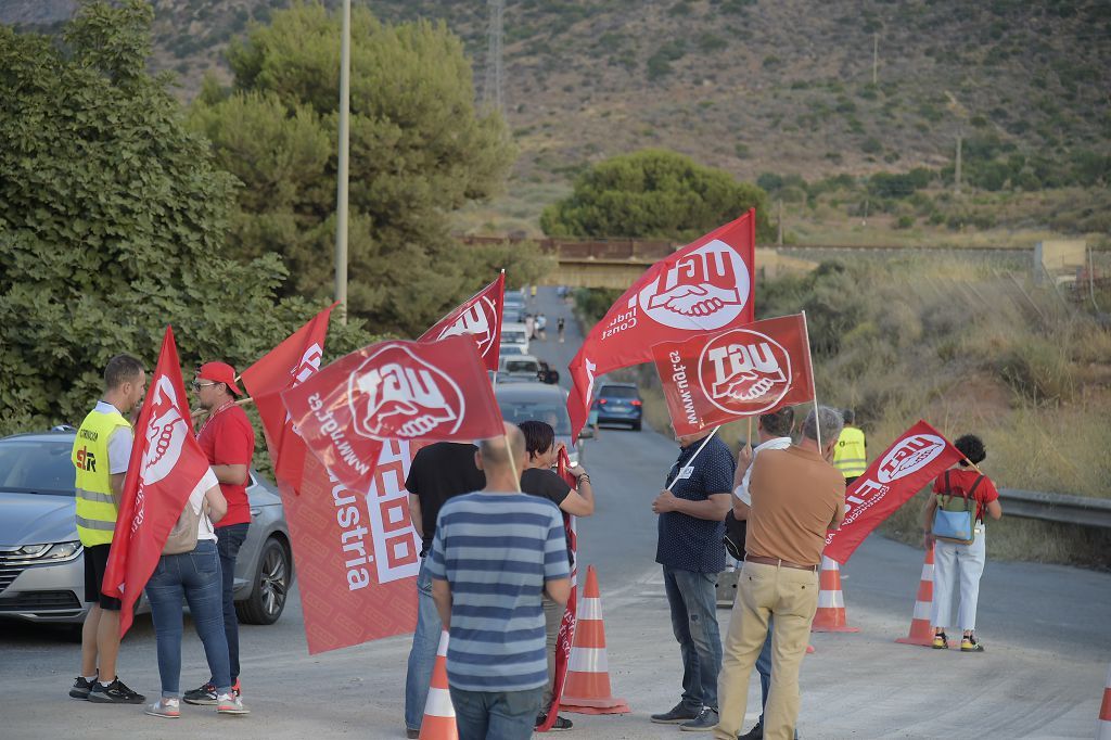 Huelga de los trabajadores de Repsol en Cartagena
