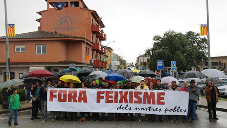 La manifestació de Verges contra el feixisme.