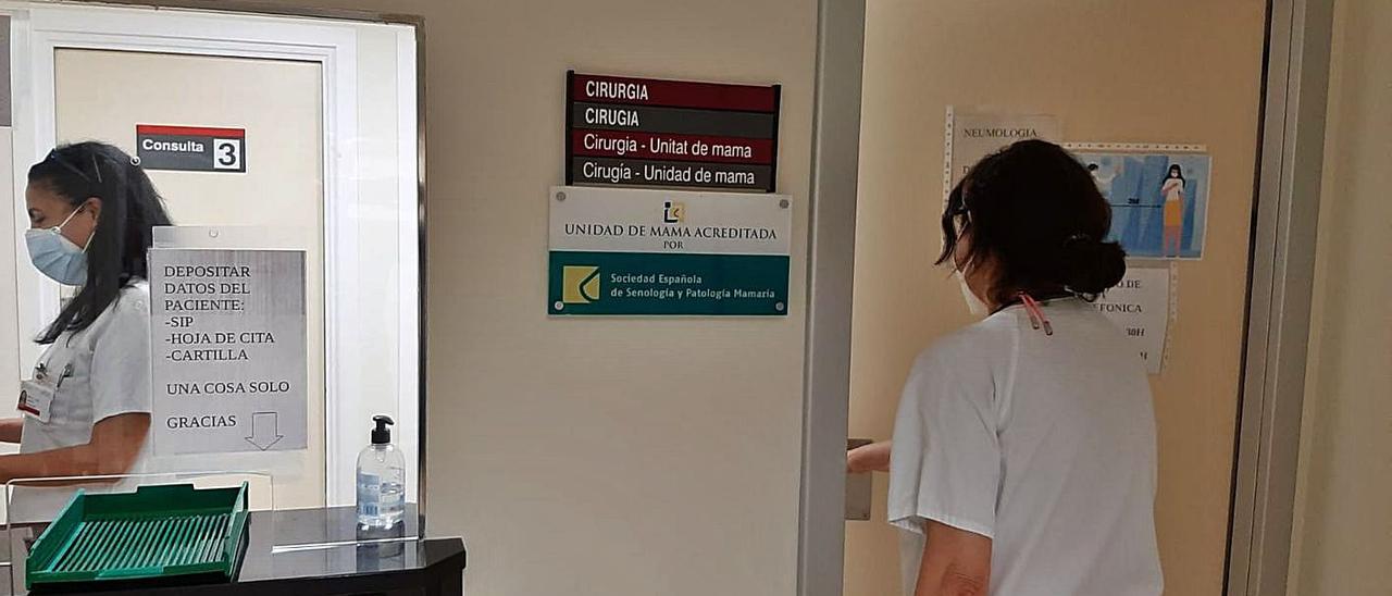 Especialistas de la Unidad de Mama acreditada del hospital Lluís Alcanyís de Xàtiva. | LEVANTE-EMV