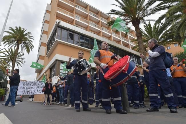 Concentración de trabajadores de parquímetro