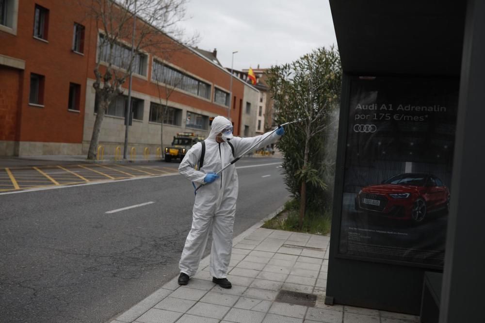 La UME se despliega por Zamora ante la crisis por coronavirus