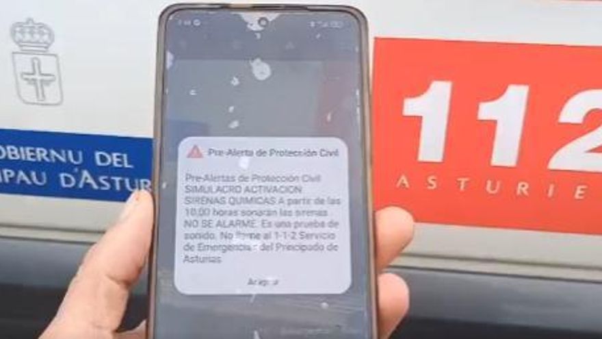 VIDEO: Así fue el simulacro de activación de sirenas químicas en Asturias