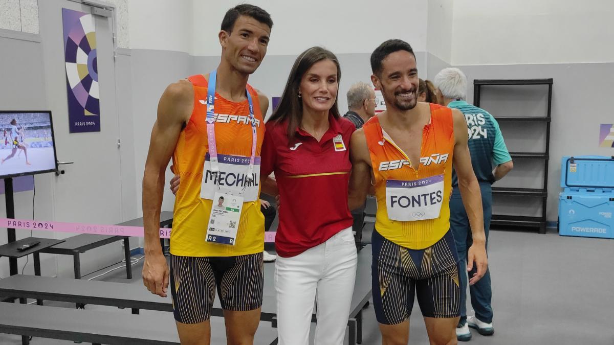 La Reina Letizia, con Mechaal y Fontes