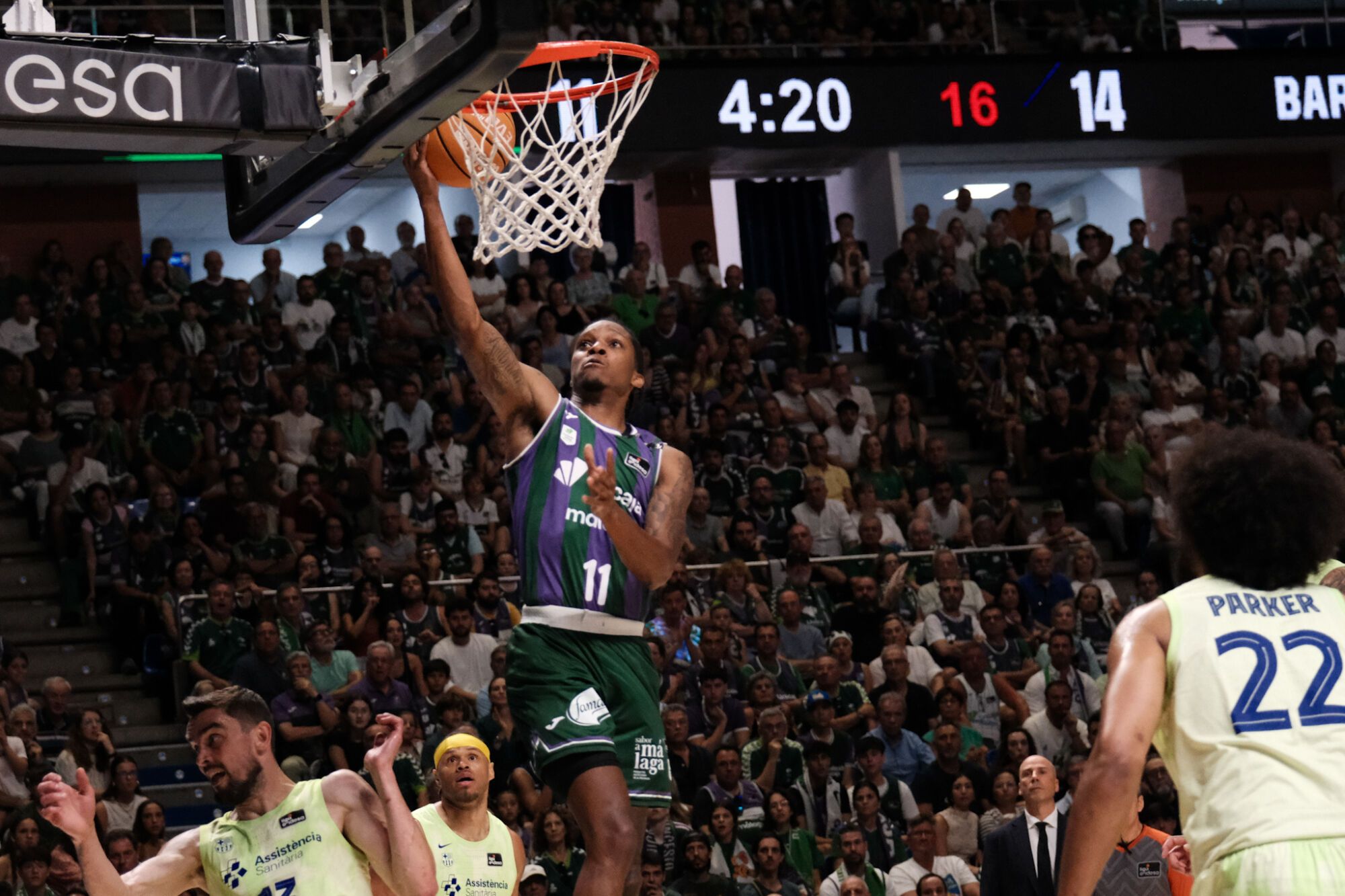 Tercer partido de los cuartos de final ACB I Unicaja - Málaga