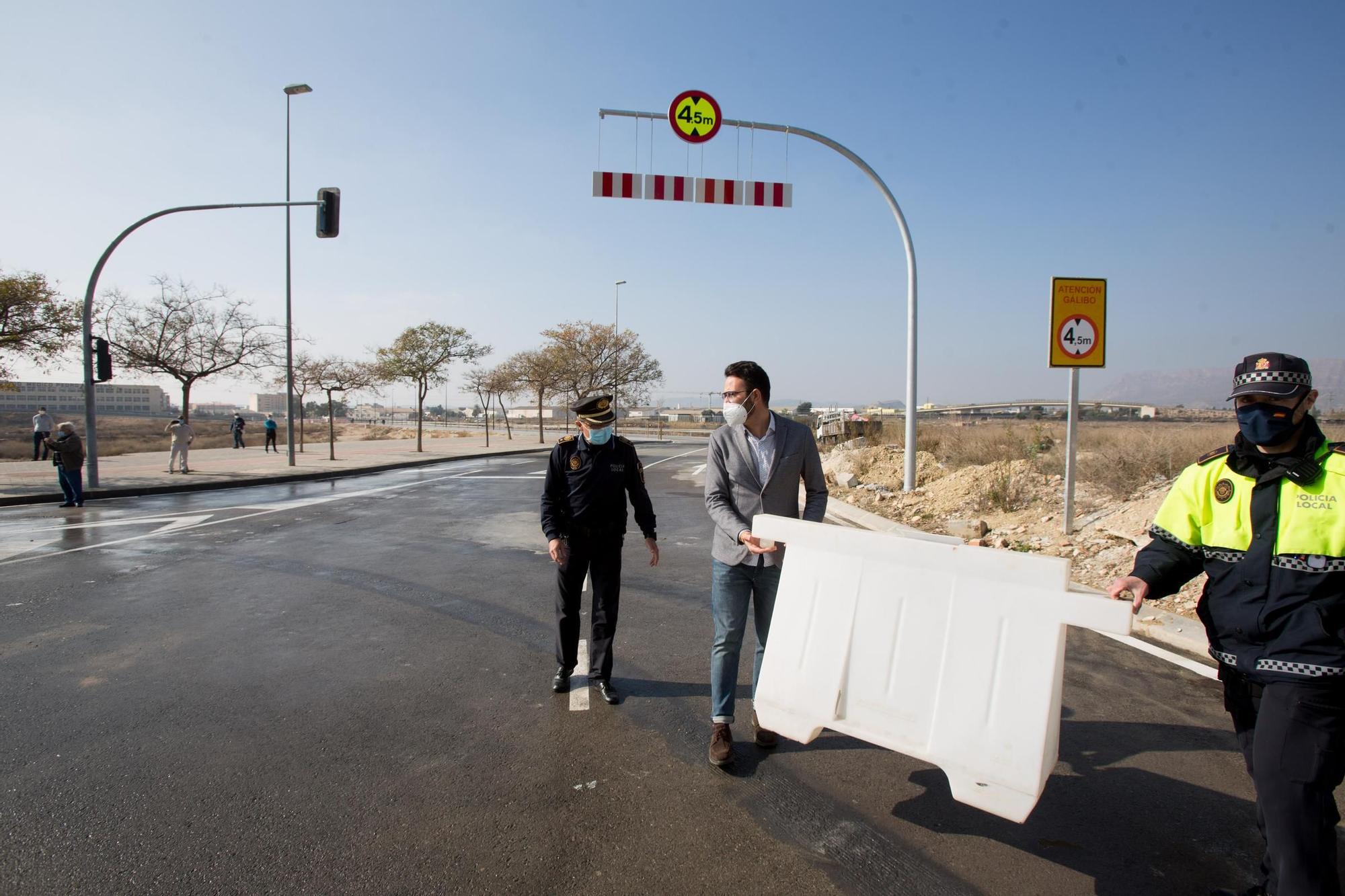 La apertura del tramo de la Vía Parque en el PAU 1 completa una nueva circunvalación en Alicante