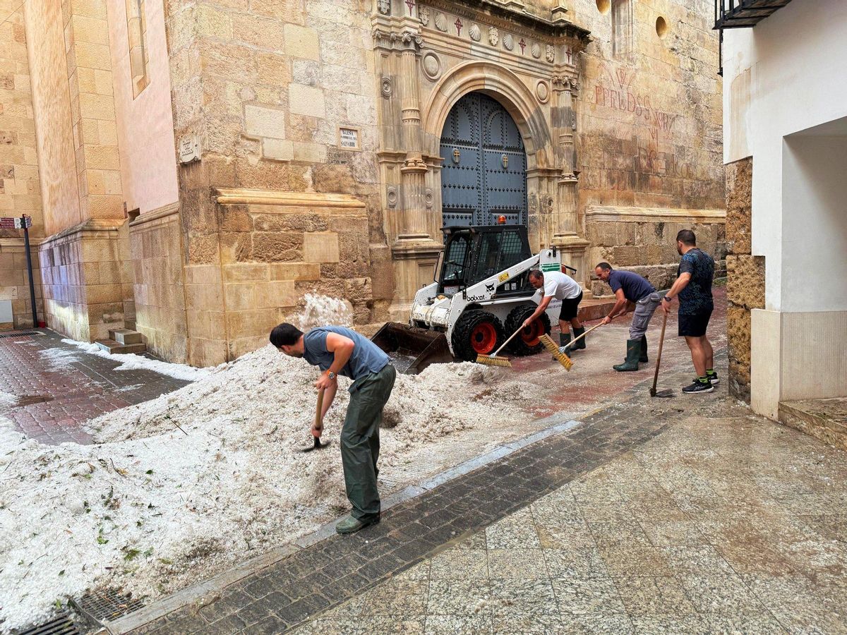 Caravaca de la Cruz fue uno de los municipios donde el episodio y lluvias y granizo fue más intenso.