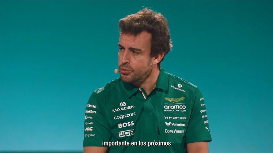 Alonso, en la presentación del AMR26: "Siento que es el comienzo de algo importante para los próximos años"