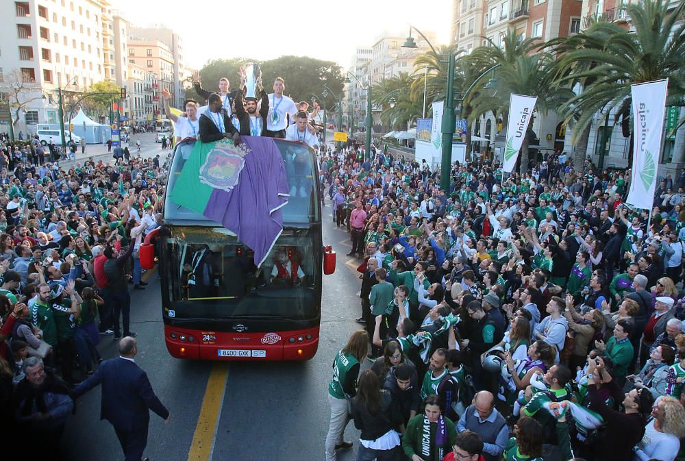 Málaga se lanza la calle para celebrar la EuroCup