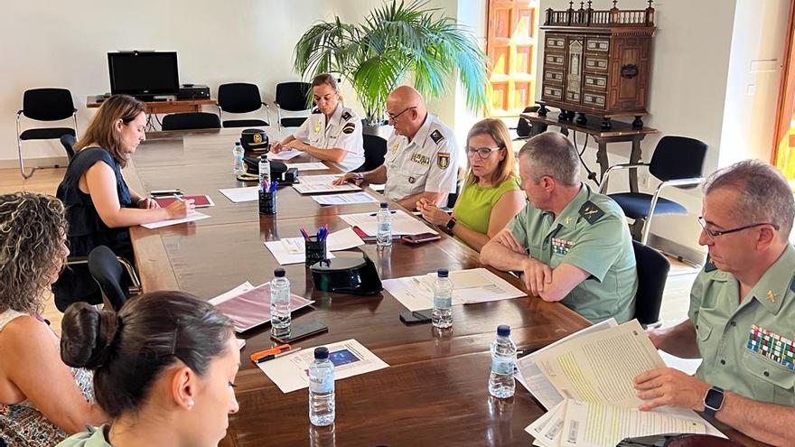 La reunión celebrada en la Delegación del Gobierno.