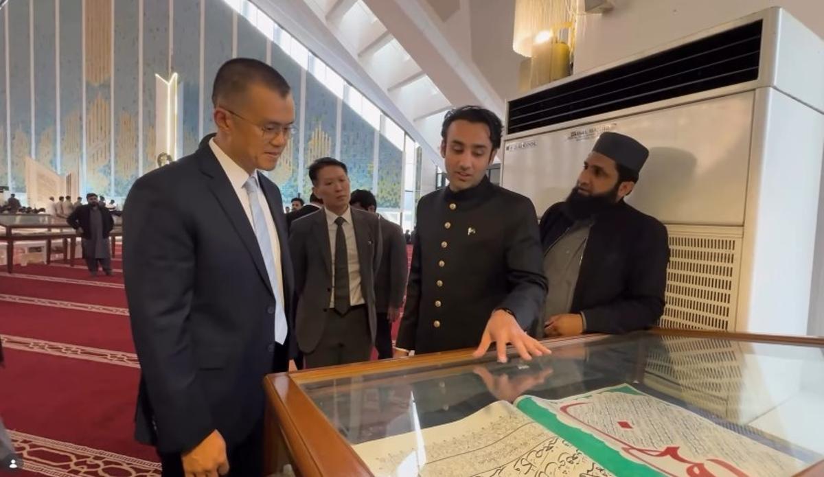 Saqib con Changpeng Zhao