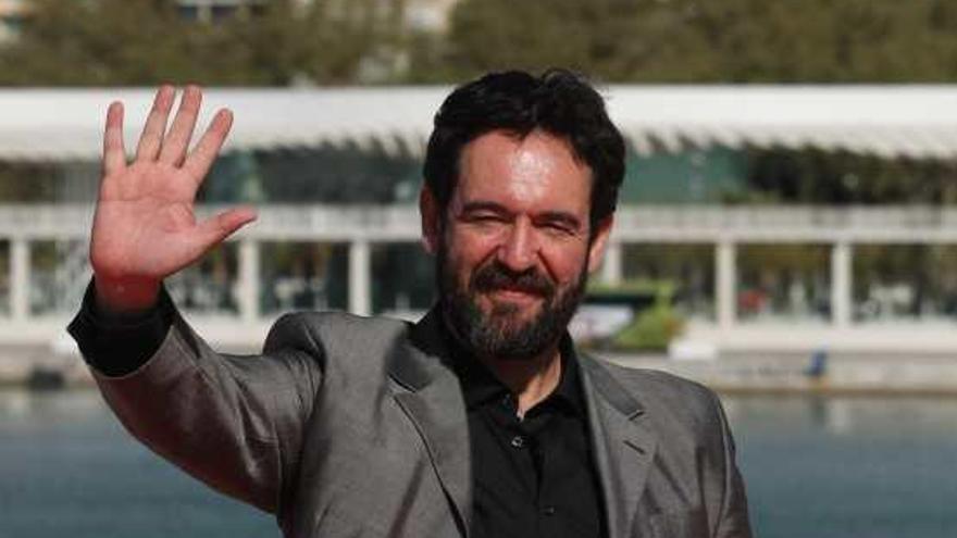 Enrique García, durante la presentación de &#039;321 días en Michigan&#039; en el Festival de Málaga.