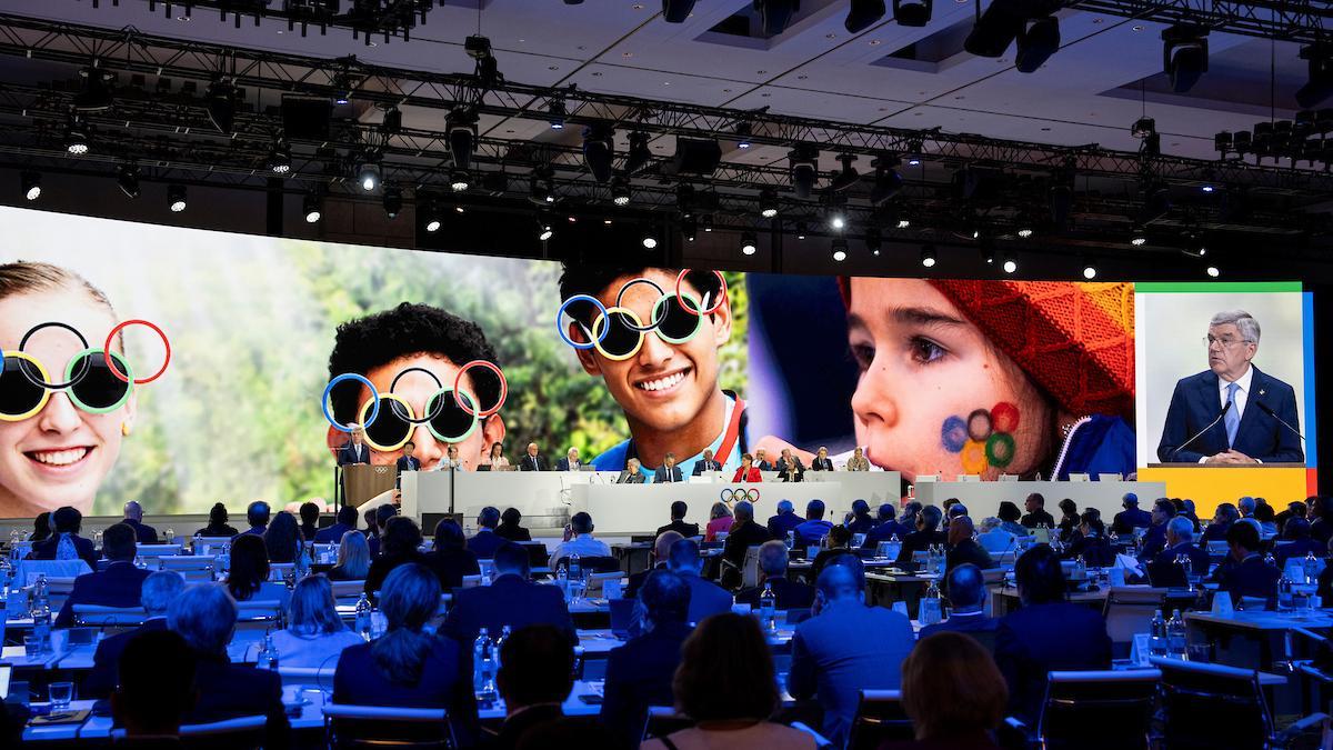 Una imagen del 144 Congreso del COI, que se celebra en Grecia