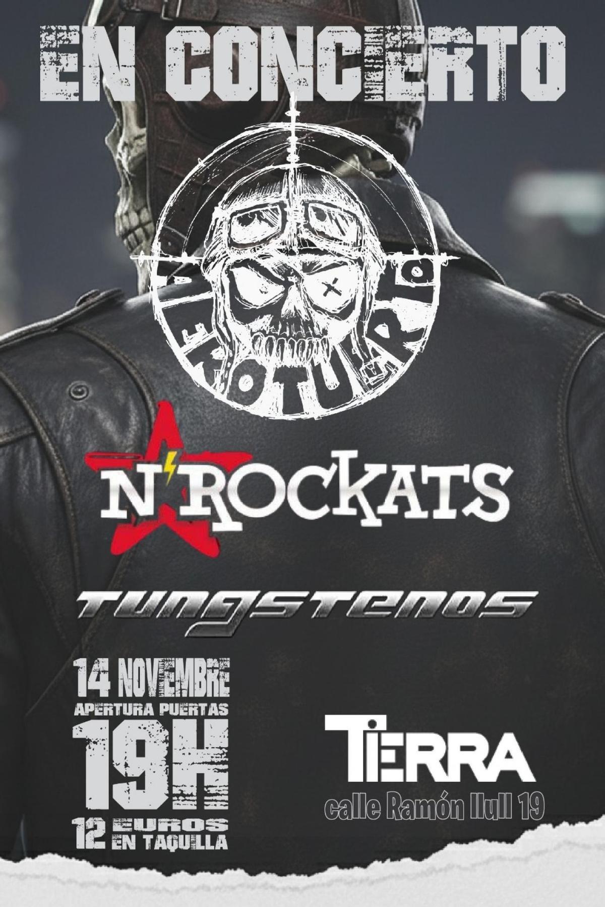 Aerotuerto + N’Rockats + Tungsteno.