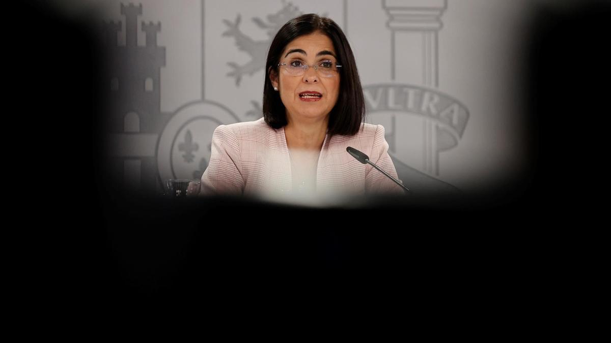 La ministra de Sanidad, Carolina Darias