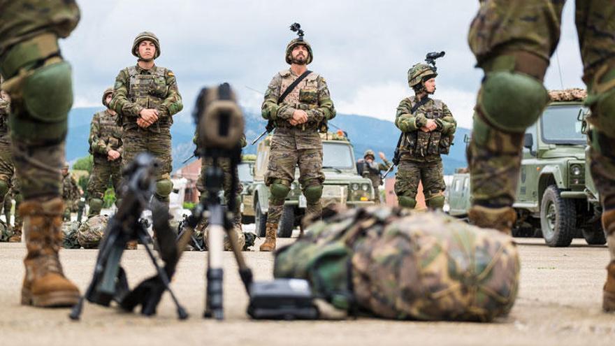 Formació del Regiment de Caçadors de Muntanya Arapiles 62.