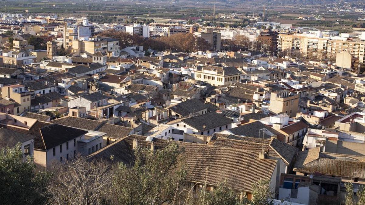 Vista de Xàtiva desde el Bellveret.