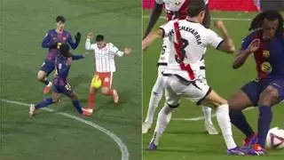 Increíble: Soto Grado validó un pisotón a Koundé calcado al que castigó en Vallecas