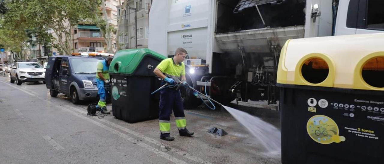 Großreinemachen im Stadtviertel Pere Garau in Palma