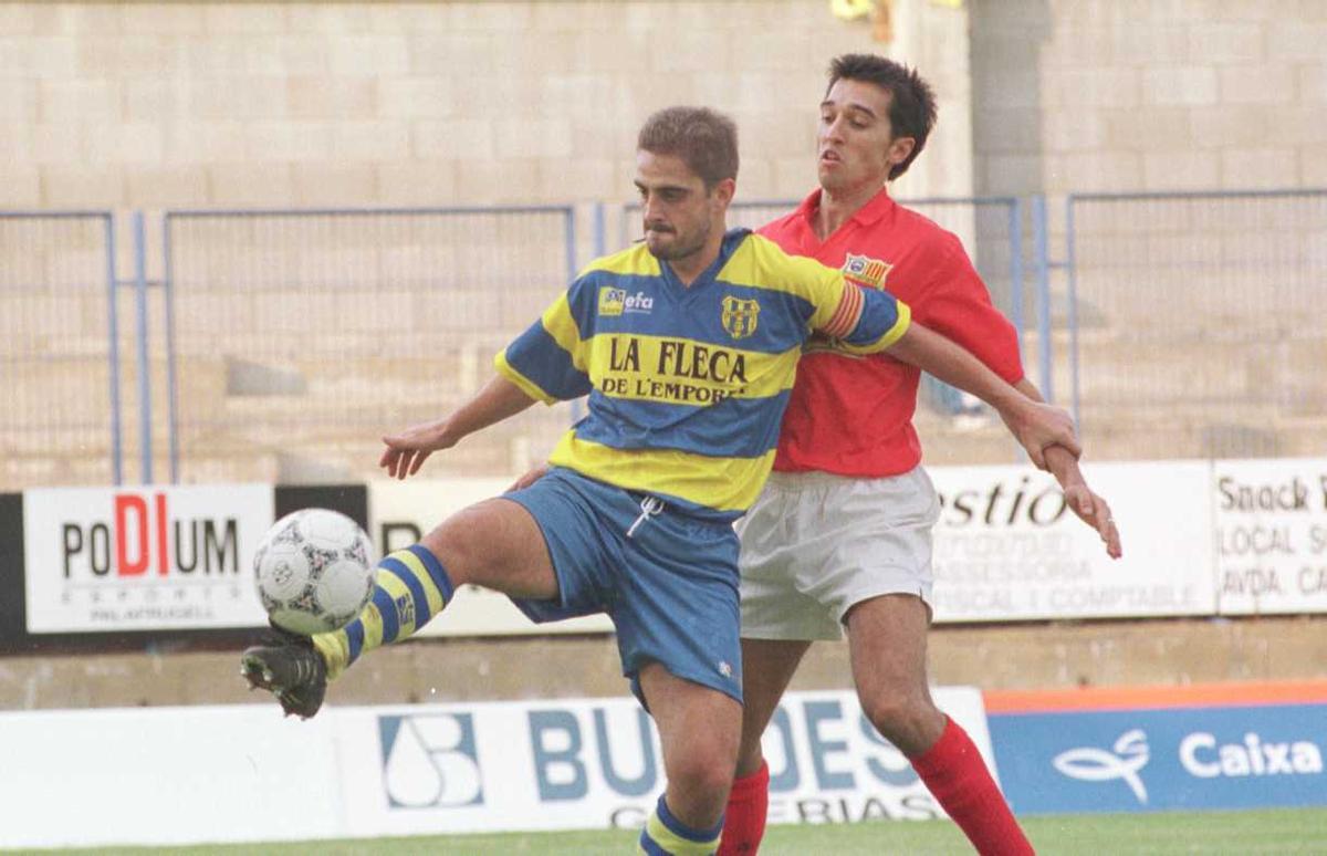 Vílchez, en un partit amb el Palamós la temporada 1997/98.