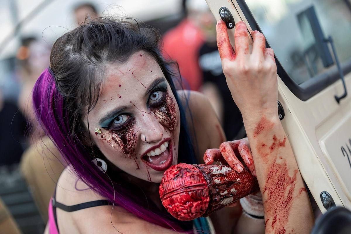 Una imagen de archivo de la famosa 'zombie walk' de Sitges.