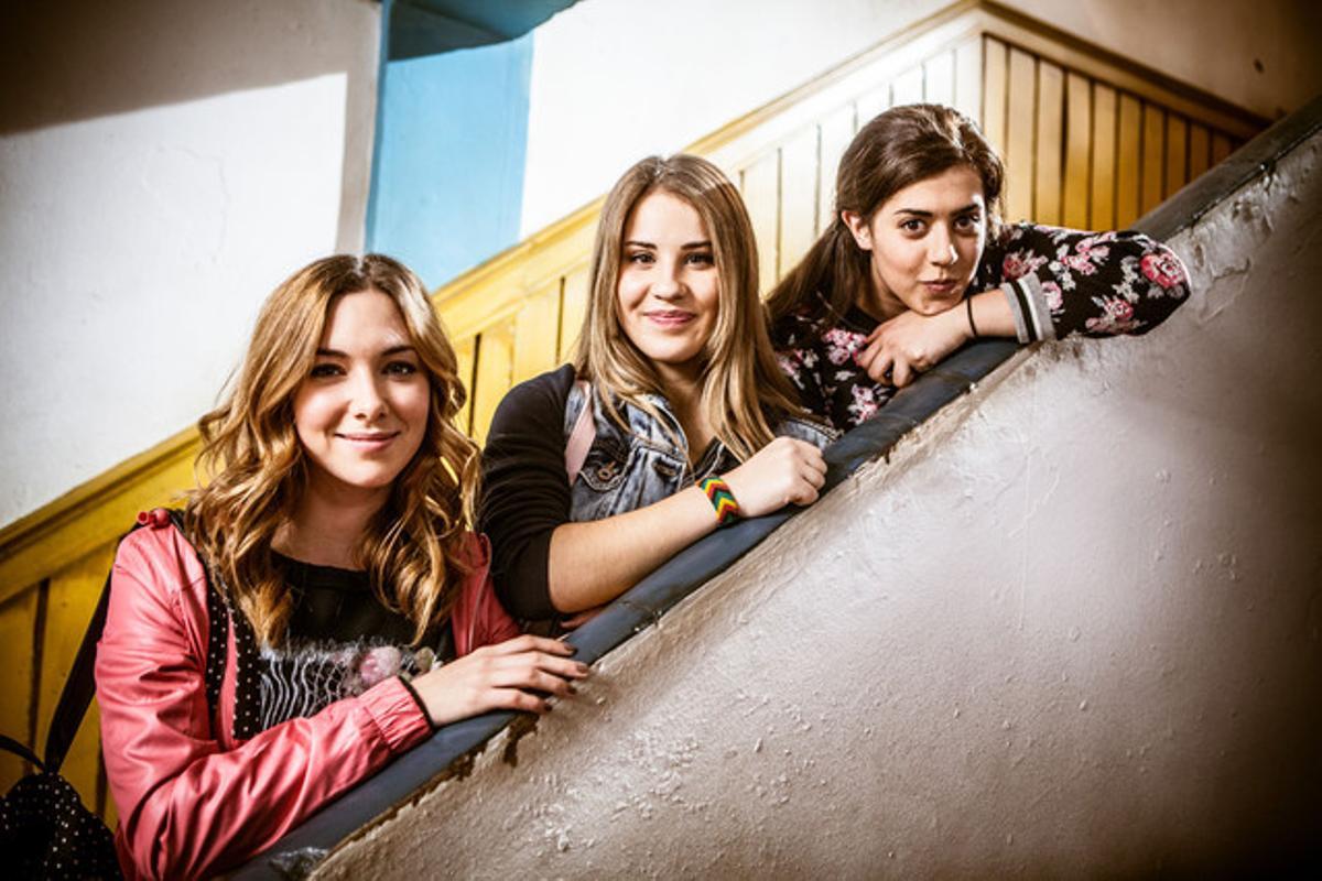 Natalia Rodríguez, Lucía Gil i Bárbara Sínger, en una escena de la sèrie ’Yo quisiera’.