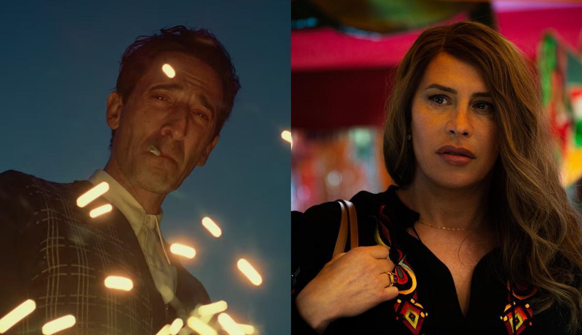 Adrien Brody, en 'The Brutalist' y Karla Sofia Gascón, en 'Emilia Pérez'.