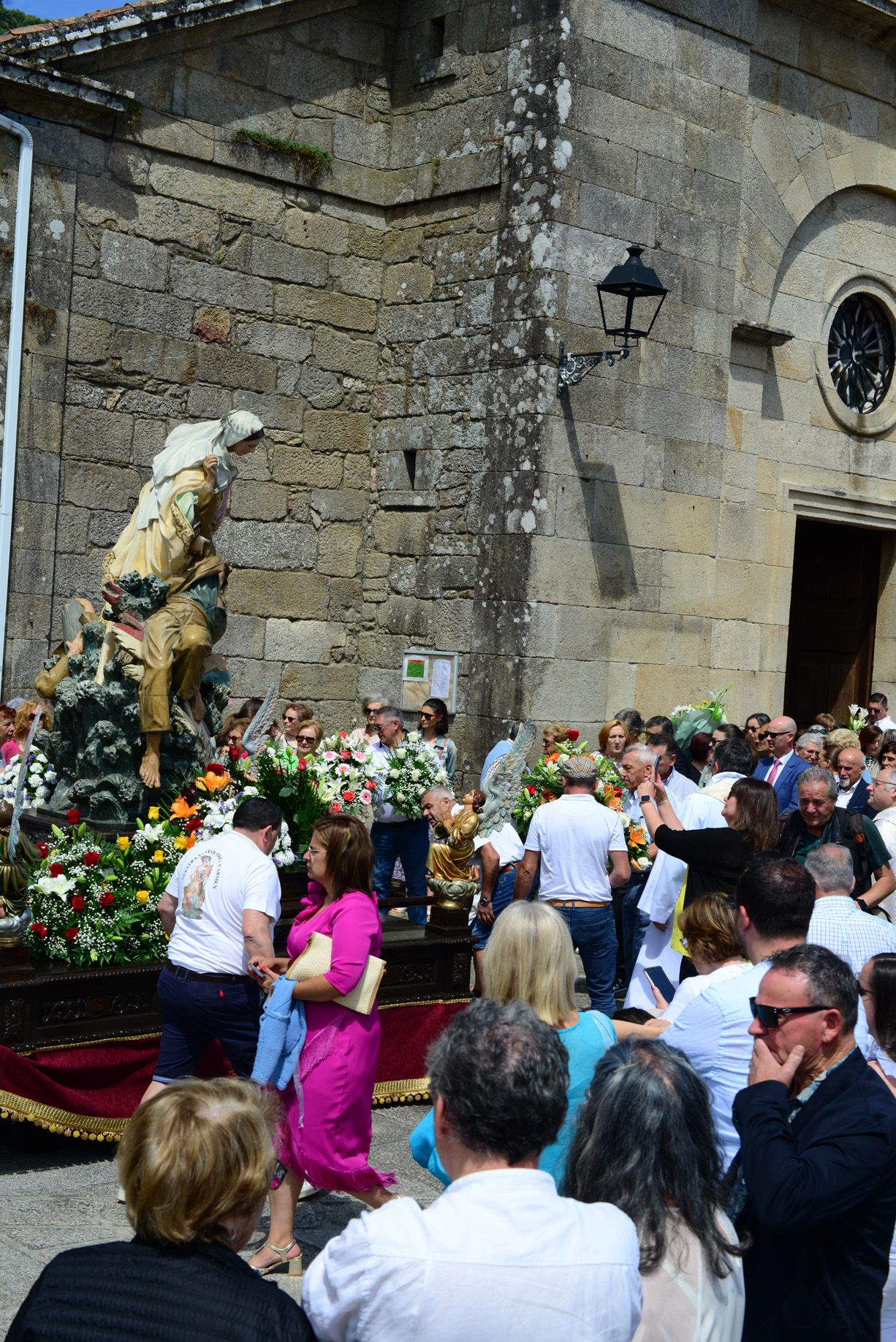 Las celebraciones en honor a la Virgen del Carmen en O Morrazo. La procesión en Bueu