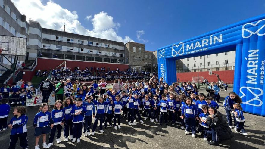 Los alumnos de la Inmaculada corren contra la leucemia