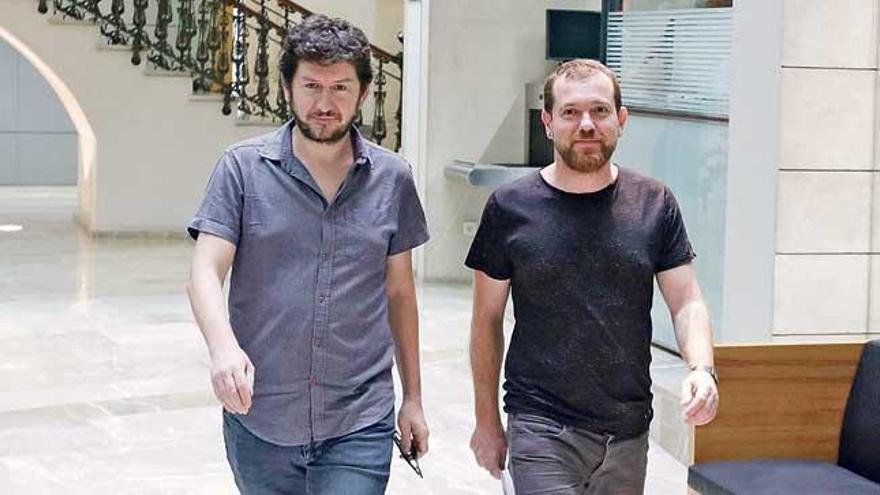 Alberto Jarabo (Podemos) y David Abril (Més) exploran el camino hacia una confluencia.