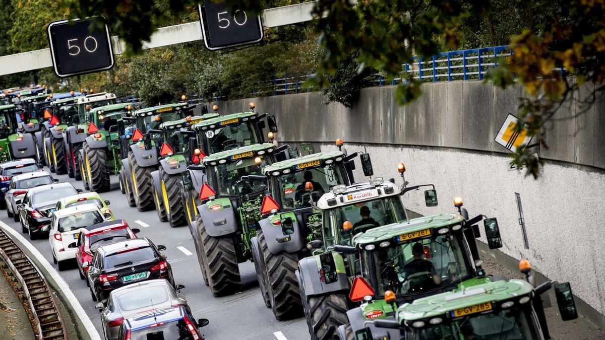 Protestas agrarias en Holanda