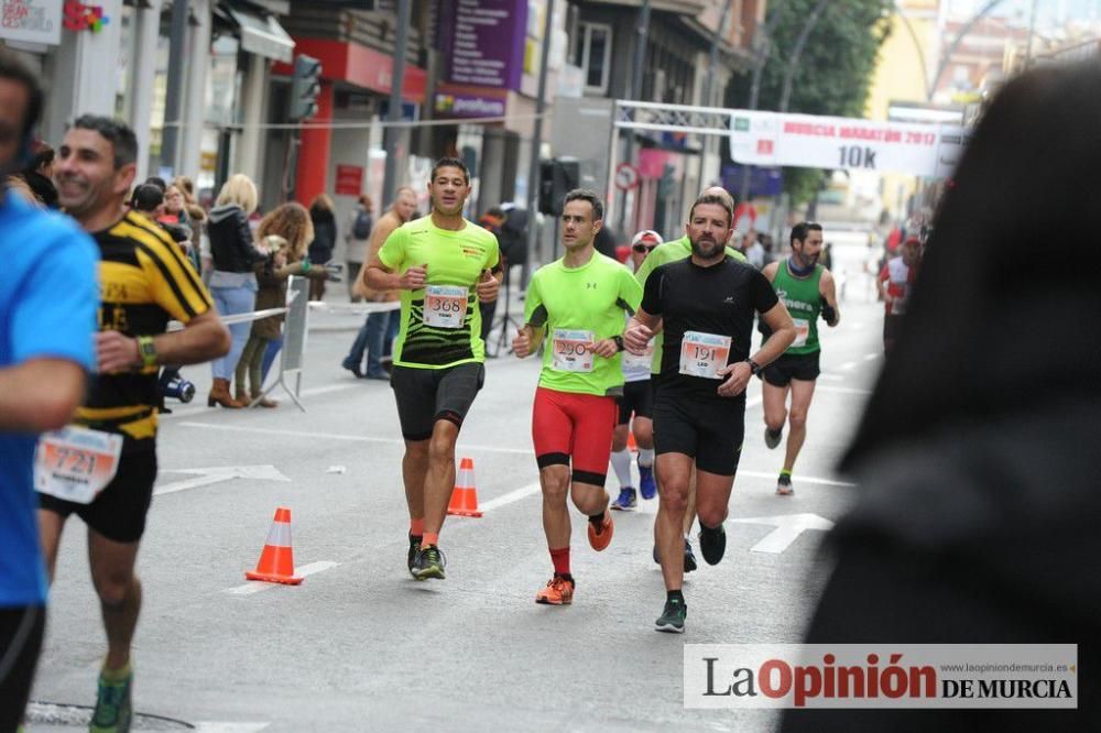 Murcia Maratón y 10 k. Paso por la Gran Vía