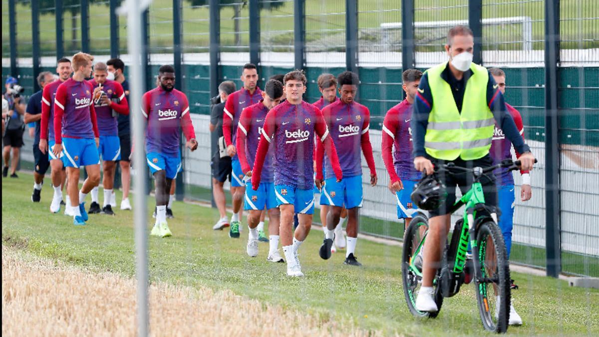 Así ha sido el primer entrenamiento del Barça en el 'stage' de Alemania