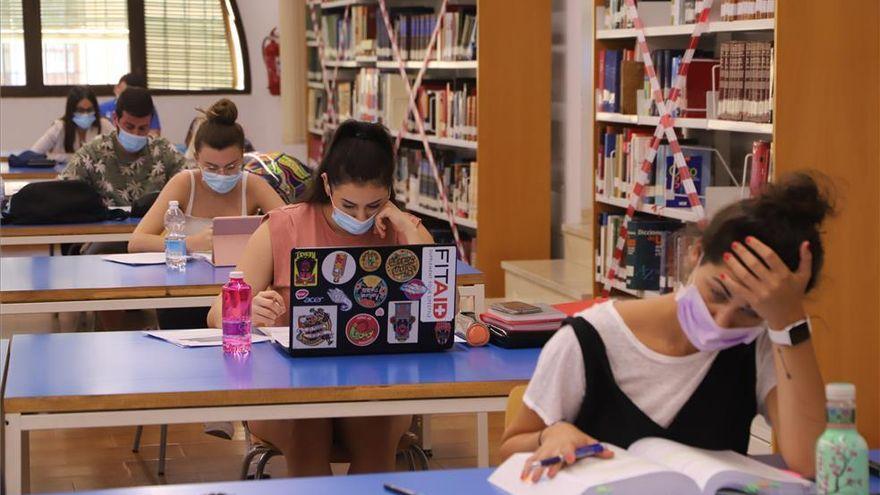 Estudiantes preparando la Selectividad de 2020 en Córdoba.