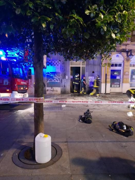 Incendio en el edificio okupa del Carmen (Gijón)