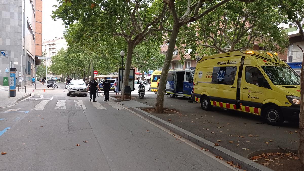 La Policia Local i el SEM al lloc de l&#039;accident