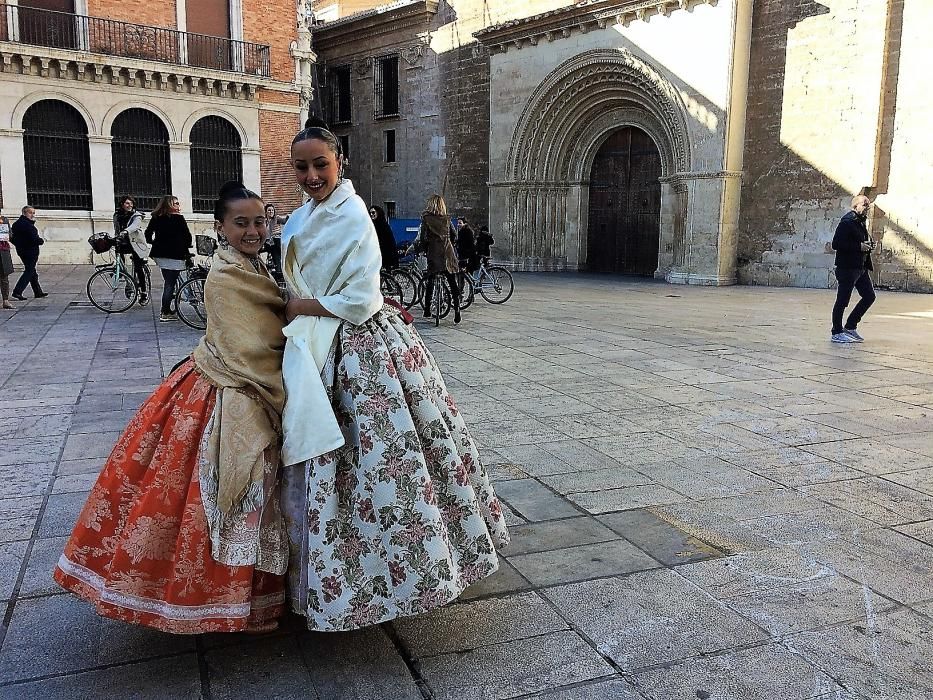 La visita fugaz de Rocío y Daniela a la Virgen